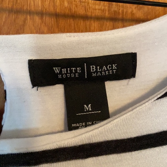 Black and white striped loose fitting shirt - Picture 2 of 5
